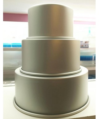 Pack de Moules aluminium Rond Ø 15, 20, 25 x 10cm PME