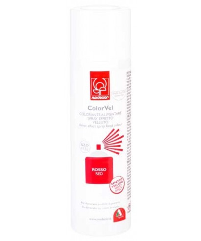 Bombe spray velour rouge 250 ml Modécor Bombe spray velour rouge 250 ml Modécor