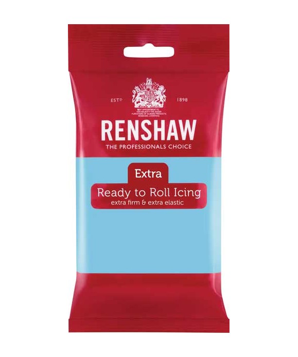 Pâte à sucre Bleu Bébé EXTRA 250 g Renshaw Pâte à sucre Bleu Bébé EXTRA 250 g Renshaw