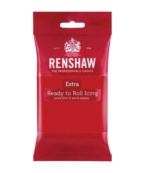 Pâte à sucre Rouge EXTRA 250g Renshaw Pâte à sucre Rouge EXTRA 250g Renshaw