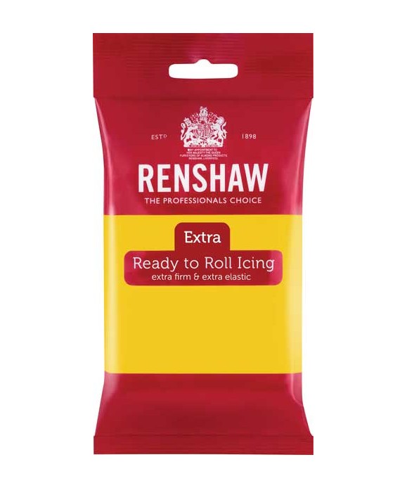 Pâte à sucre Jaune EXTRA 250g Renshaw Pâte à sucre Jaune EXTRA 250g Renshaw