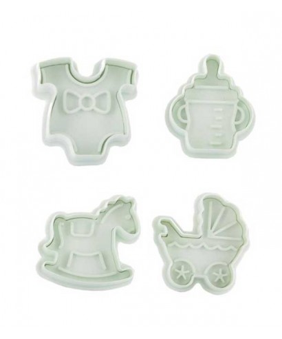 Emporte-pièces poussoirs Baby Shower set/4 à 9,95 €