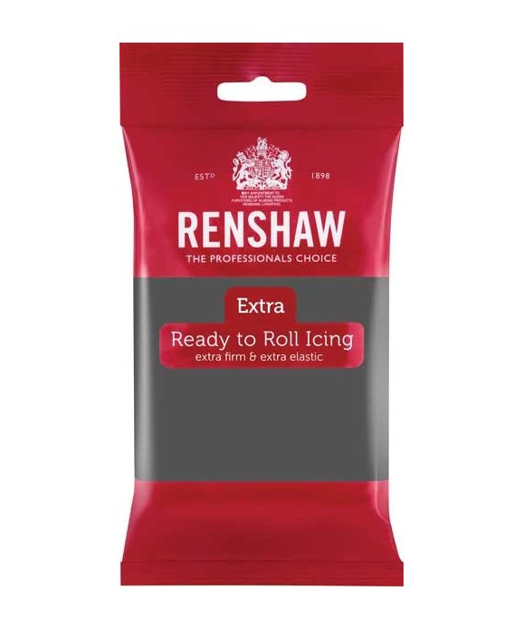 Pâte à sucre EXTRA Gris 250g Renshaw Pâte à sucre EXTRA Gris 250g Renshaw