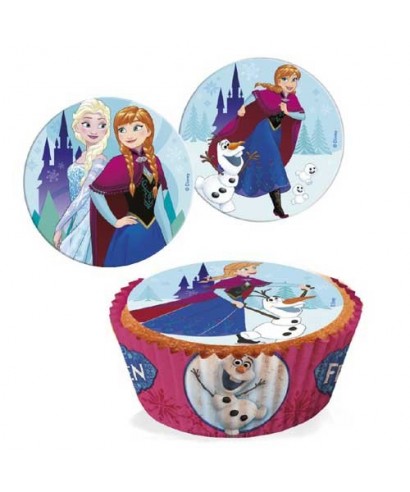 Mini disques à cupcake la reine des neiges Disney Mini disques à cupcake la reine des neiges Disney