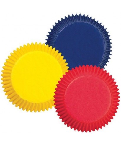 Caissettes à cupcakes Rouge, Jaune et Bleue pk/75 Wilton Caissettes à cupcakes Rouge, Jaune et Bleue pk/75 Wilton