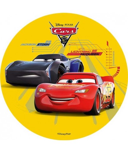 Disque azyme Cars 3 Flash Mcqueen et Jackson Storm Disney Pixar Disque azyme Cars 3 Flash Mcqueen et Jackson Storm Disney Pixar