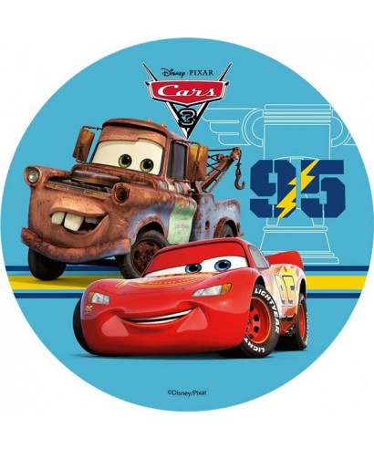 Disque azyme Cars 3 Flash Mcqueen et Martin Disney Pixar Disque azyme Cars 3 Flash Mcqueen et Martin Disney Pixar