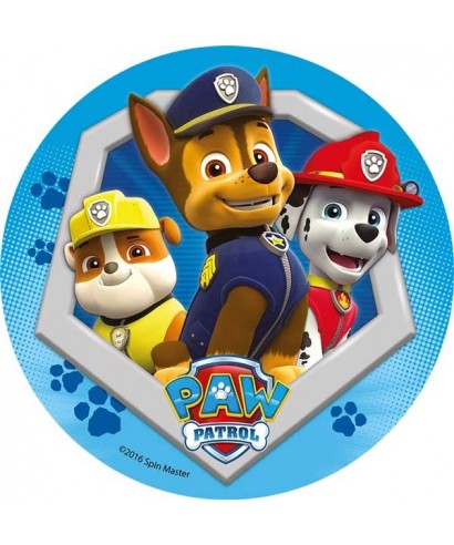 Disque pâte à sucre Marcus, Chase et Zuma Pat’ Patrouille Disque pâte à sucre Marcus, Chase et Zuma Pat’ Patrouille
