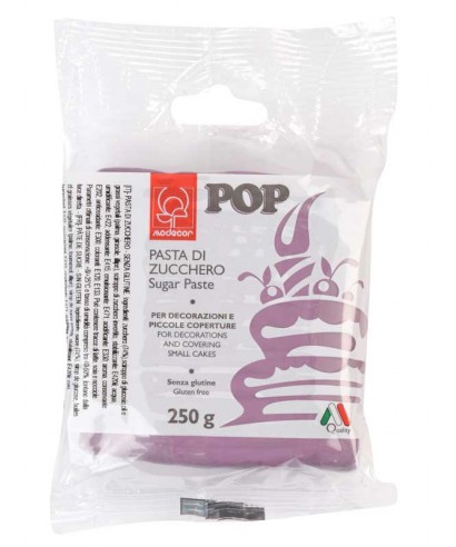 Pâte à sucre POP Lilas 250gr Modécor Pâte à sucre POP Lilas 250gr Modécor