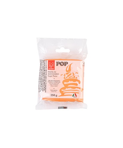 Pâte à sucre POP Orange 250gr Modécor Pâte à sucre POP Orange 250gr Modécor
