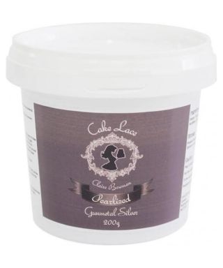 Dentelle alimentaire Argent Gunmetal 200 gr prête à l'emploi Cake Lace