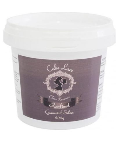 Dentelle alimentaire Argent Gunmetal 200 gr prête à l'emploi Cake Lace Dentelle alimentaire Argent Gunmetal 200 gr prête à l'emploi Cake Lace