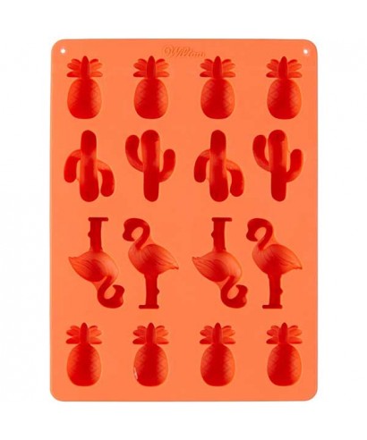 Moule Silicone Ananas, Cactus et Flamant Rose Wilton Moule Silicone Ananas, Cactus et Flamant Rose Wilton