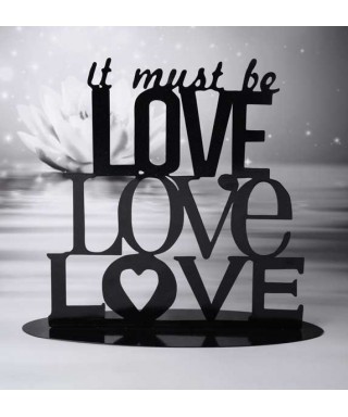 Cake Topper métal it must be love