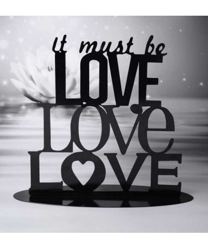 Cake Topper métal it must be love Cake Topper métal it must be love