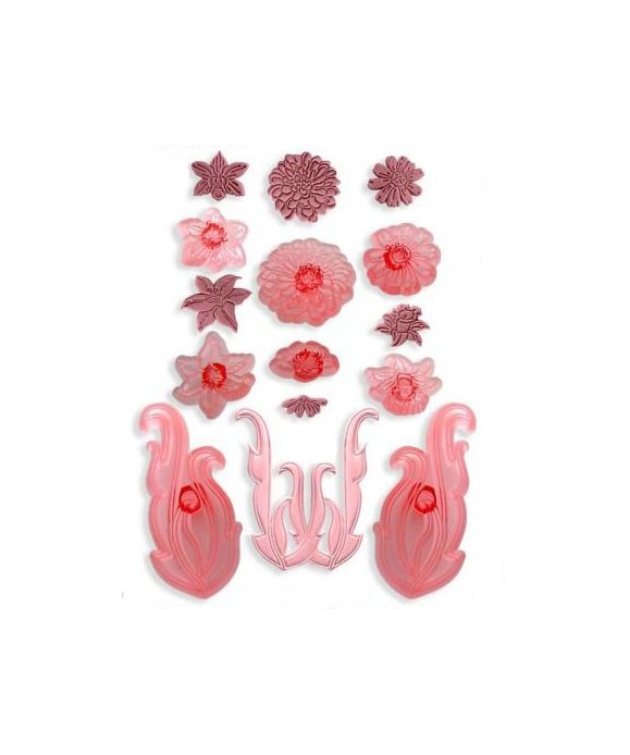 Emporte-pièce Parchemins et moulures florales set/8 JEM Emporte-pièce Parchemins et moulures florales set/8 JEM