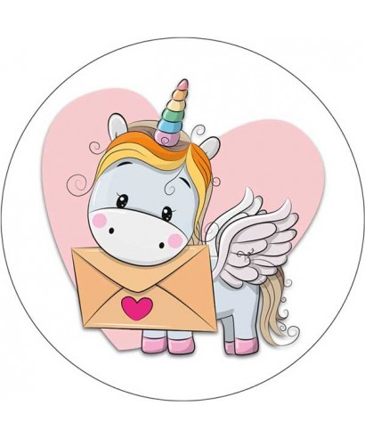Disque azyme Licorne et son enveloppe d'amour Disque azyme Licorne et son enveloppe d'amour