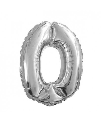 Ballon 35cm Chiffre Argent Ballon 35cm Chiffre Argent