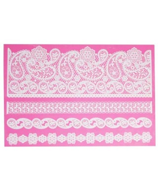Tapis Dentelle Pretty Paisley cachemire Cake Lace
