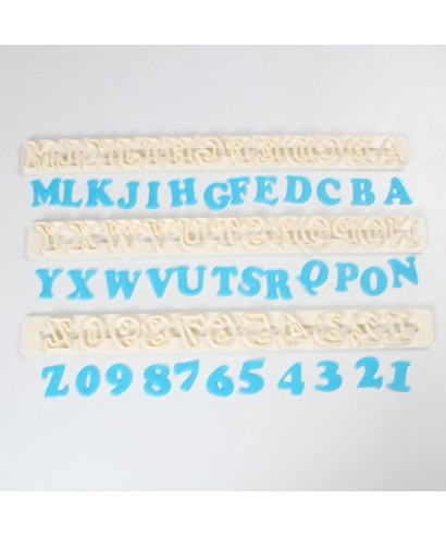 Lettres et chiffres Art Deco FMM Sugarcraft