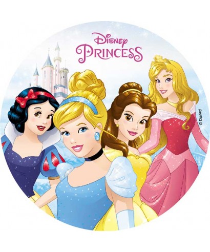 Disque Pâte à Sucre Cendrillon Belle Aurore Et Blanche Neige Disn