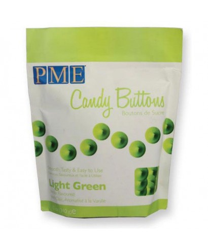 Candy Buttons vert clair 340gr PME Candy Buttons vert clair 340gr PME