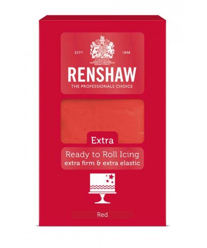 Pâte à sucre EXTRA Rouge 1kg Renshaw Pâte à sucre EXTRA Rouge 1kg Renshaw
