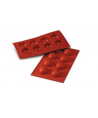 Moule plaque silicone demie-sphère ø50 H 25 MM Silikomart