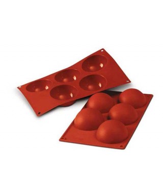 Moule plaque silicone demie-sphère ø80 MM H40 MM Silikomart