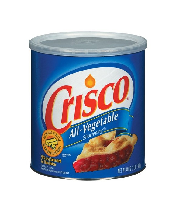 Crisco shortening graisse végétale 1,36kg pour pâte à sucre