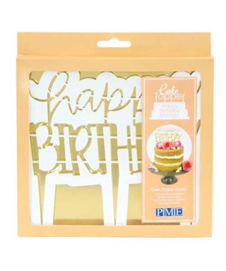 Emporte-pièce Topper Happy Birthday Moderne PME