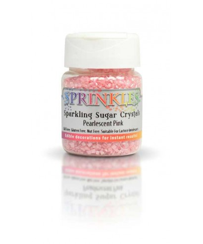 Paillette comestible Sugar Crystal Rose nacré Rainbow Dust Paillette comestible Sugar Crystal Rose nacré Rainbow Dust