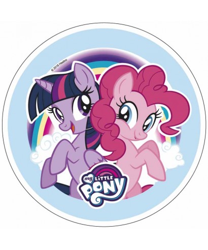 Disque pâte à sucre Pinkie Pie et Twilight Sparkle My little Pony Disque pâte à sucre Pinkie Pie et Twilight Sparkle My little Pony