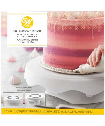 Plateau tournant durable et stable pour décoration de gâteau - 25,4 cm -  Pour chefs - Fournitures de décoration de gâteaux (blanc) : :  Maison