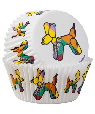 Caissettes Ballons Dog pcs/24 Wilton