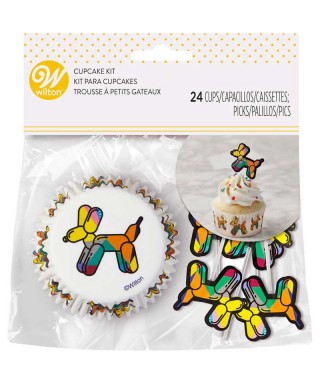 Caissettes Ballons Dog pcs/24 Wilton