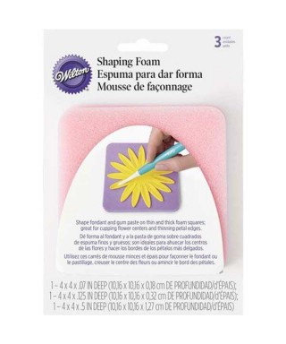 Mousse tapis modelage de fleurs en pâte à sucre Wilton