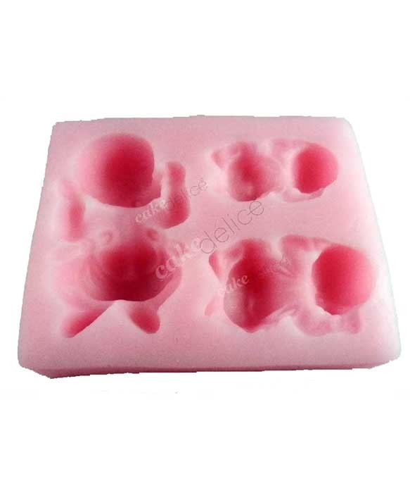 Moule En Silicone FPC Peapod – Bébés Et Coccinelles Pour Décoration Sucrée (neuf)