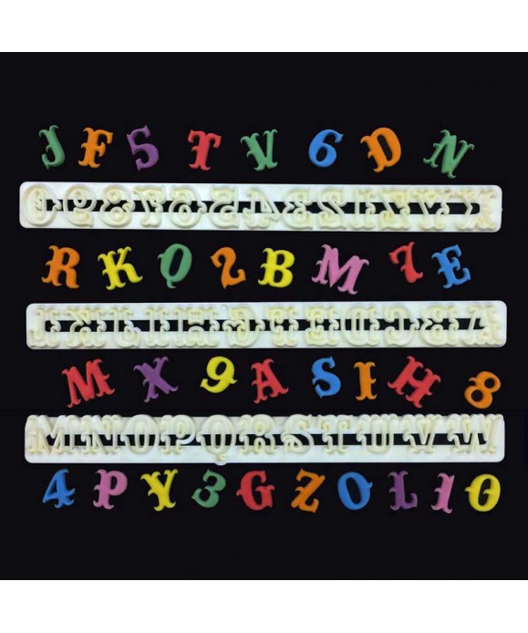Emporte-pièces Carnaval Alphabet et Chiffres FMM Sugarcraft Emporte-pièces Carnaval Alphabet et Chiffres FMM Sugarcraft