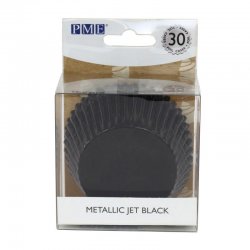 Caissette cupcake Noir métallique pk/30 PME