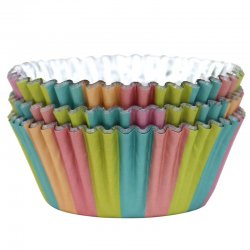 Caissette cupcake aluminium couleur licorne