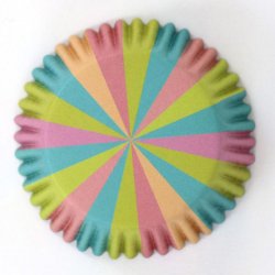 Caissette cupcake aluminium couleur licorne pk/30 PME