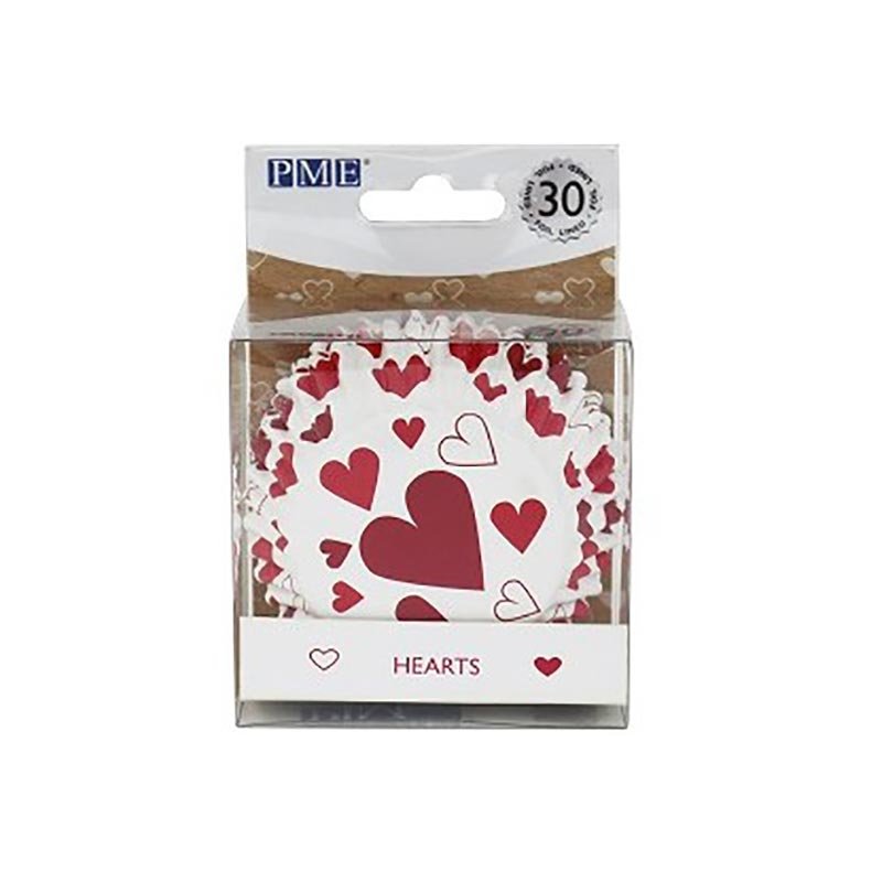 Caissette cupcake Coeur métallique PME Caissette cupcake Coeur métallique PME