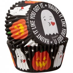 Caissettes cupcake Fantôme & Citrouille Wilton