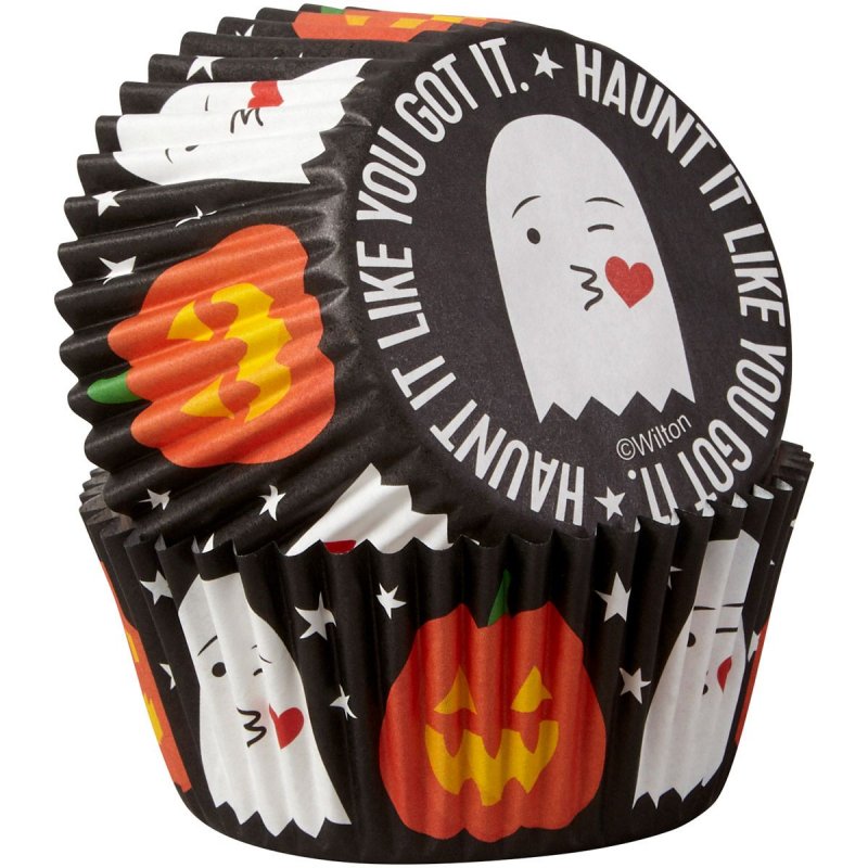 Caissettes cupcake Fantôme & Citrouille Wilton Caissettes cupcake Fantôme & Citrouille Wilton