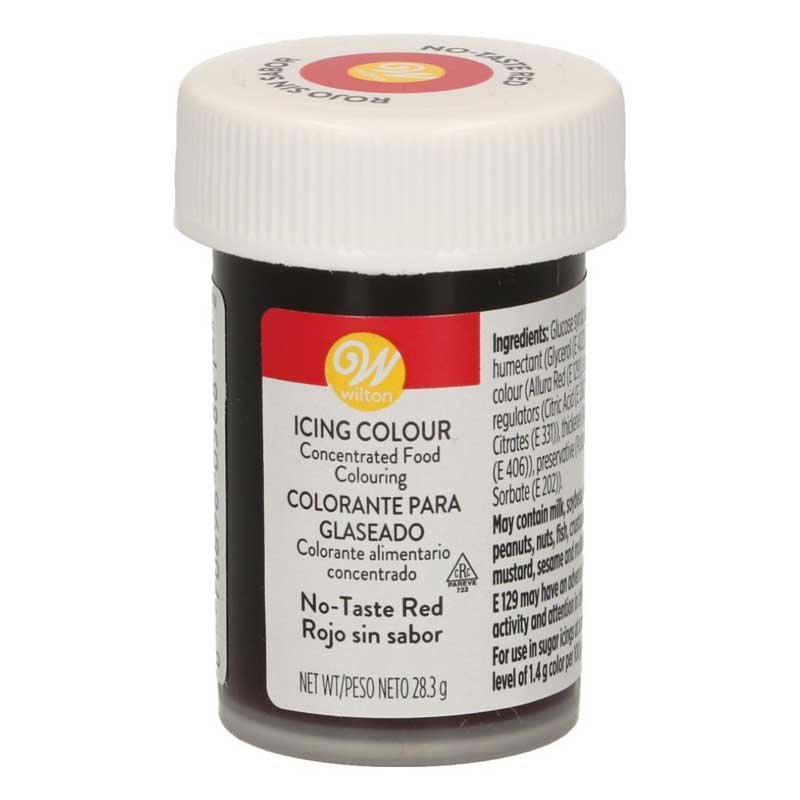 Colorant alimentaire en gel rouge sans gout Wilton