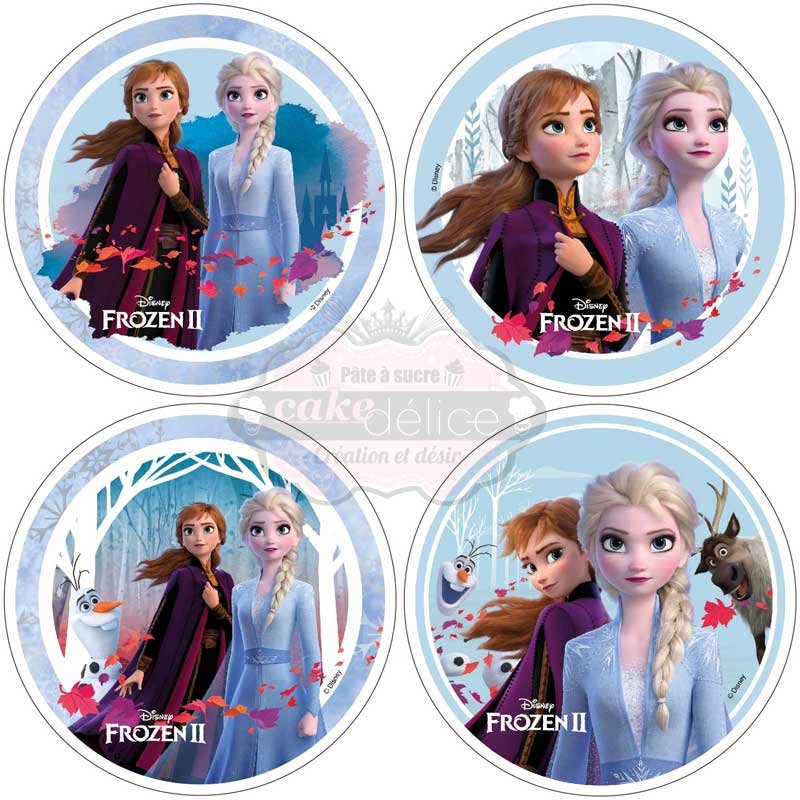 Disque azyme Reine des Neiges de 20 cm pour gâteau – Miss Popcake