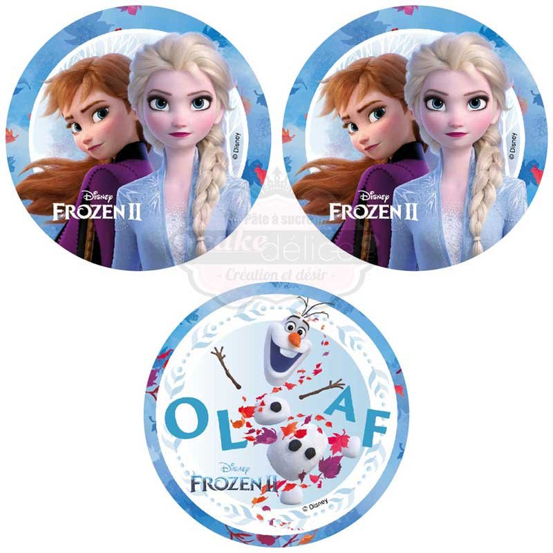 16 Disques en Azyme pour Cupcakes La Reine des Neiges - Jour de Fête -  Boutique Jour de fête