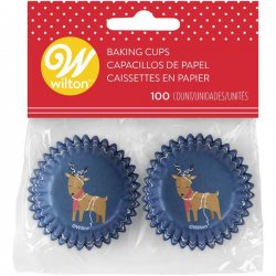 Mini caissettes à cupcakes Renne pk/100 Wilton