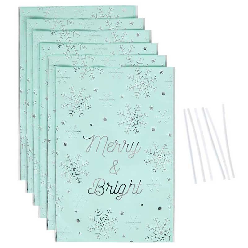 Sacs à bonbons et à biscuits Merry & Bright Wilton Sacs à bonbons et à biscuits Merry & Bright Wilton